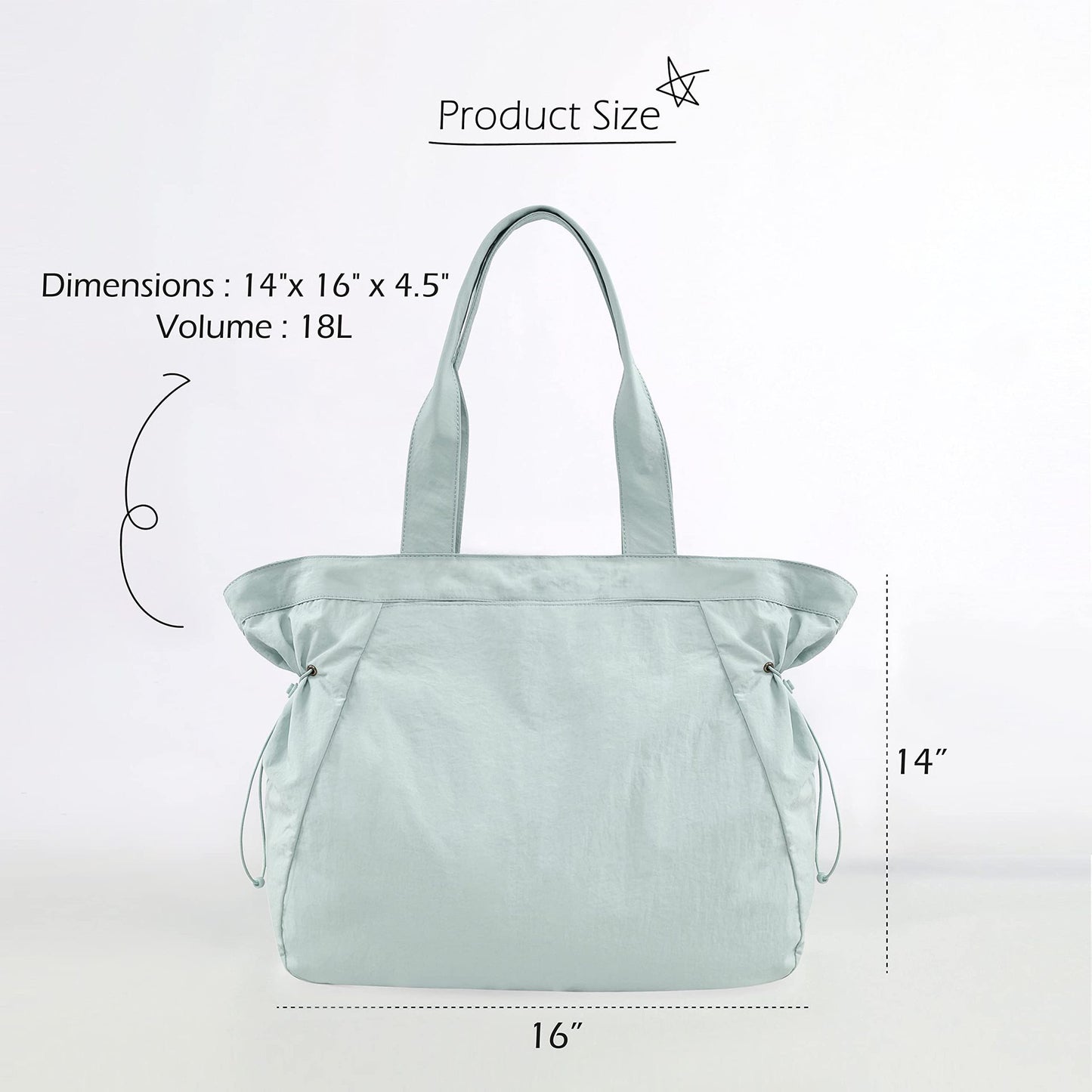 Popular LULU handbag tote bag 18L waterproof yoga casual sports shoulder bag