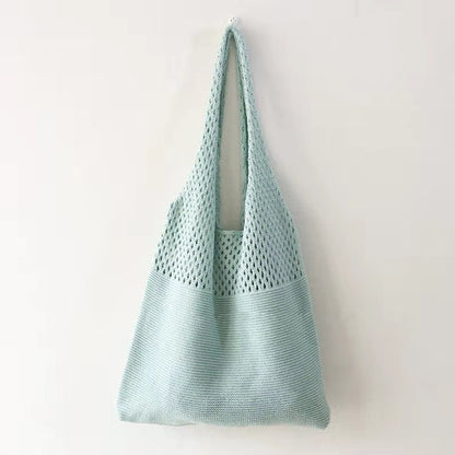 New Korean Ins Knitted Bag Fashion Retro Bag Shoulder Bag Handbag Large Capacity Tote Bag Fashion