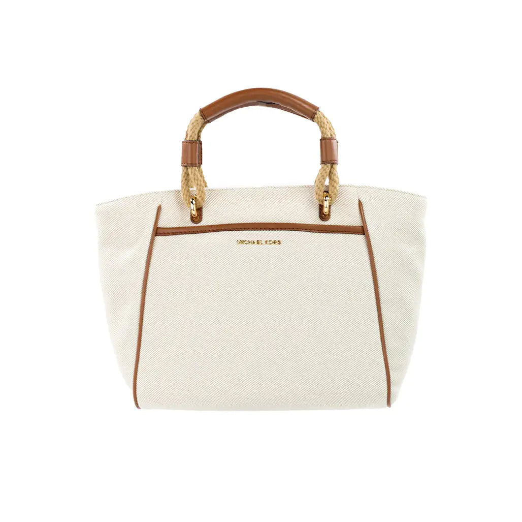 Michael Kors Talia Small Natural Canvas Grab Bag Tote