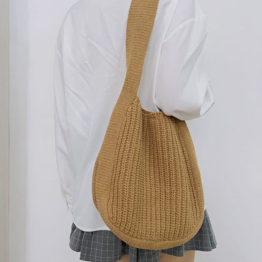 New Bag Messenger Bag Knitted Bag Large Capacity Tote Bag Shoulder Bag For Women