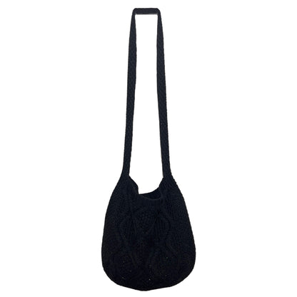 New Bag Knitted Bag Messenger Bag Solid Color Tote Bag Twist Bag Retro Bag Women's Bag Trend
