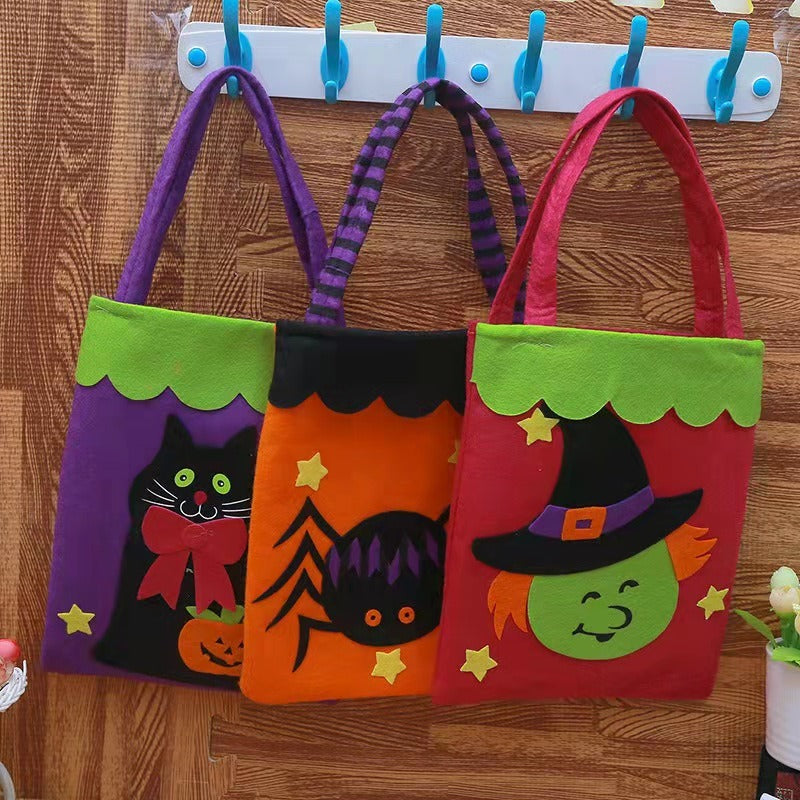 Halloween Decoration Pumpkin Non woven Candy Bag Ghost Witch Ghost Festival Tote Bag