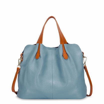 First Layer Cowhide Large Bag Women's New Mother Bag Leather Tote Bags Shoulder Messenger Handbag