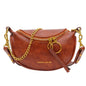 Fashion Double Zipper Bags Leather Shoulder Bags Crossbody Bag Chest Bags