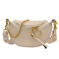 Fashion Double Zipper Bags Leather Shoulder Bags Crossbody Bag Chest Bags