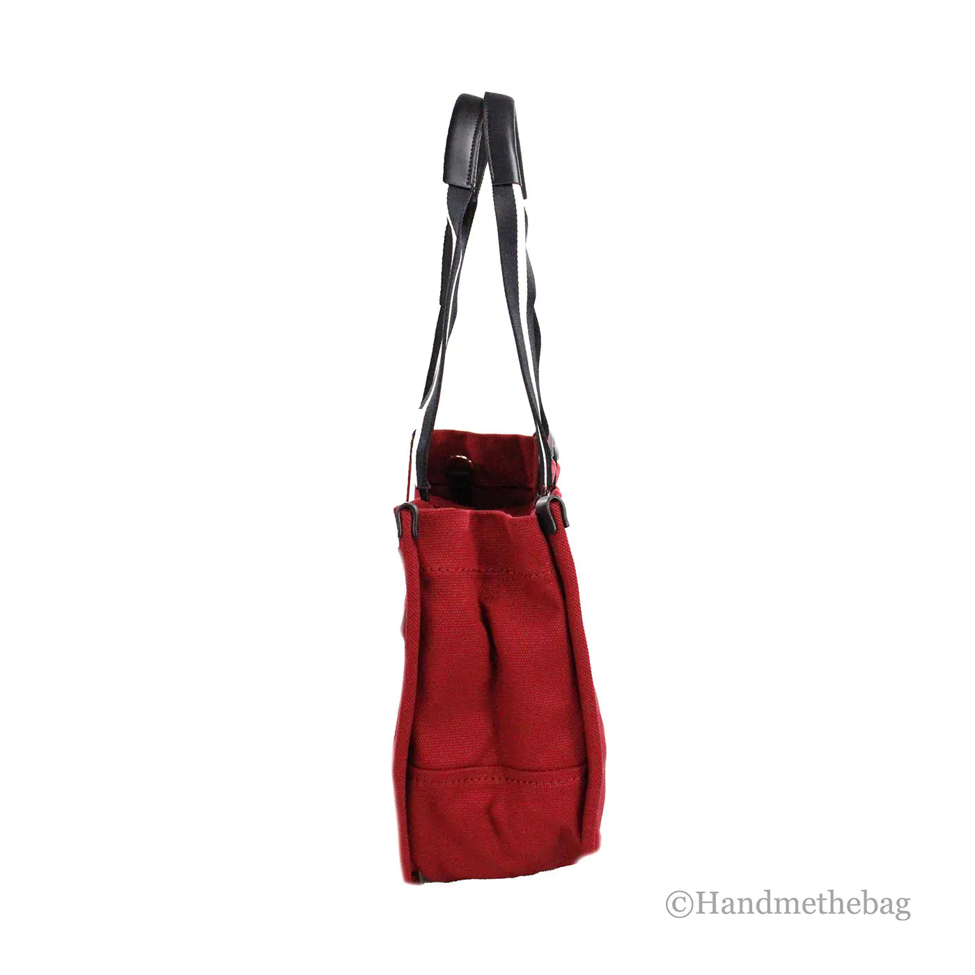 Marc Jacobs Signet Medium Red Canvas Convertible Tote