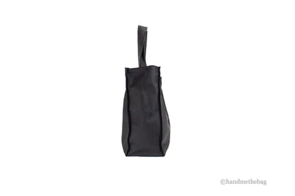 Burberry Trench Black Extra Large Nylon Econyl Branded Tote