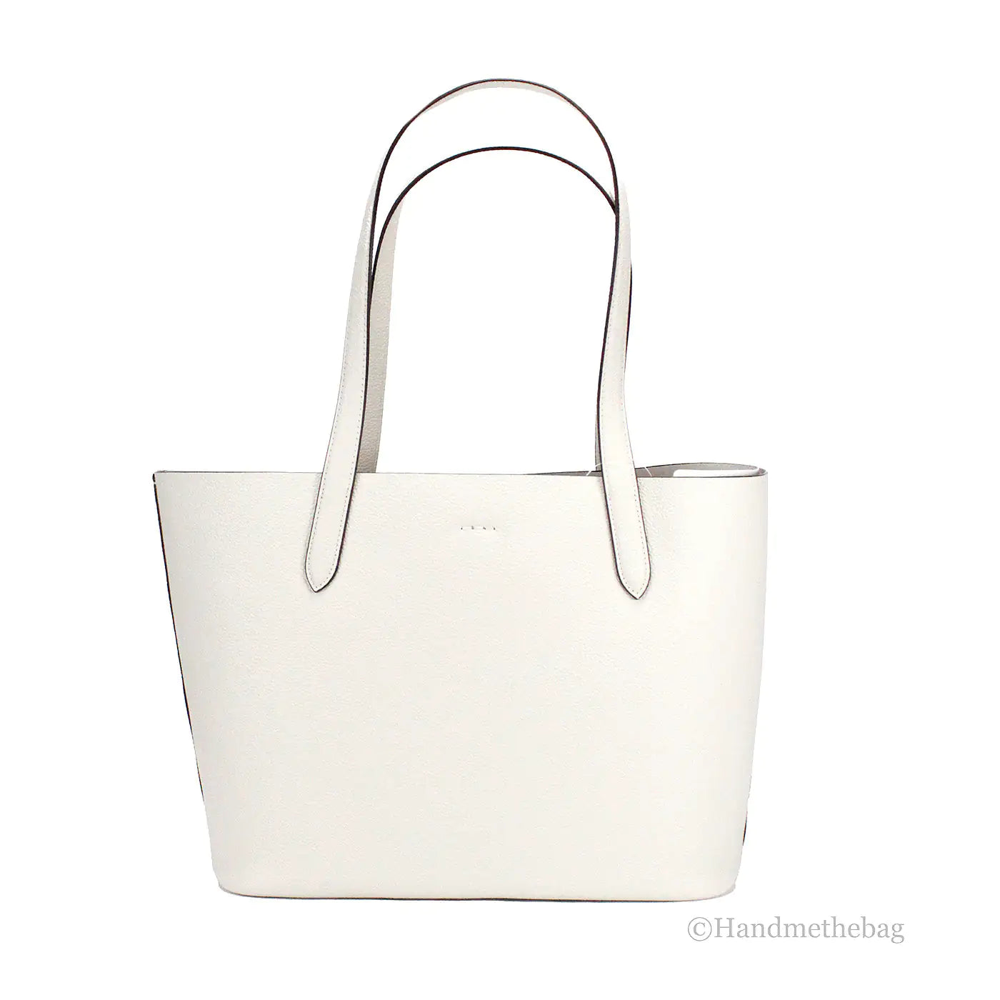 Coach Cameron Large Chalk Leather Shoulder Tote