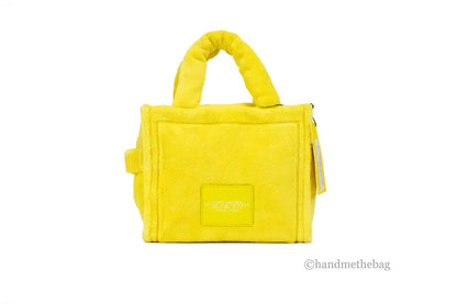 Marc Jacobs The Terry Tote Yellow Mini Soft Terry Fabric Crossbody Bag Handbag