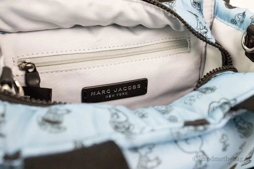 Marc Jacobs X Peanuts Blue Mini Puffy Nylon Tote