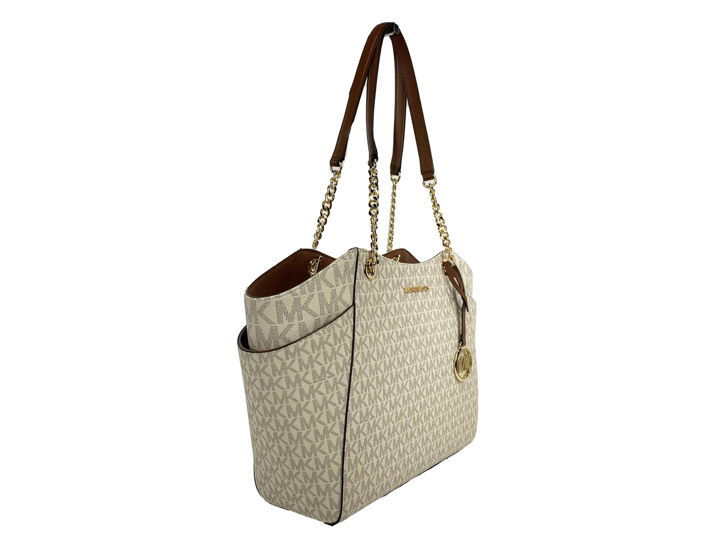 Michael Kors Jet Set Chain Vanilla Shoulder Tote Bag