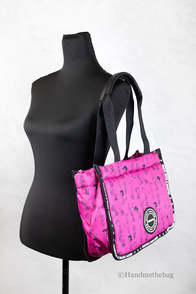 Marc Jacobs X Peanuts Medium Fuschia Nylon Tote