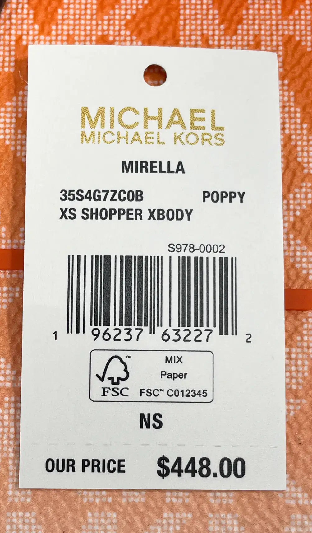 Michael Kors Mirella XS Top Zip Shopper Tote Bag