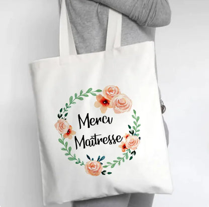 Fleur Canvas Tote Bag