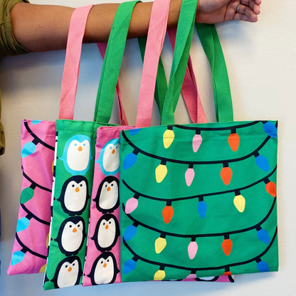 Light Up The Joy Canvas Tote