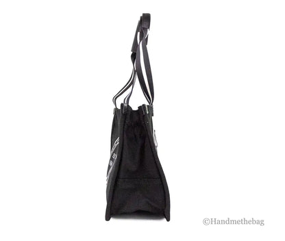 Marc Jacobs Signet Medium Black Canvas Convertible Tote