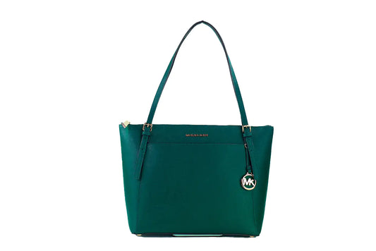 Michael Kors Voyager Large Racing Green Leather East West Tote