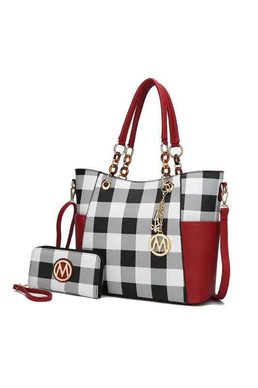 Checker Tote Bag