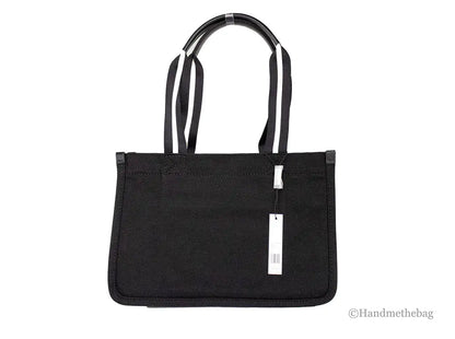 Marc Jacobs Signet Medium Black Canvas Convertible Tote