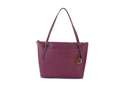 Michael Kors Voyager Large Merlot Leather East West Tote