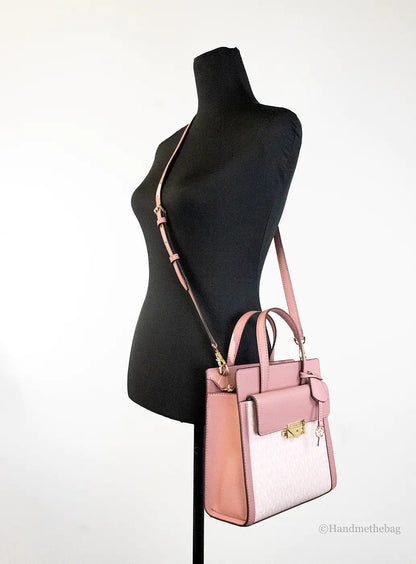 Michael Kors Cece Small Pink North South Flap Tote