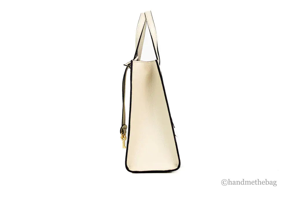 Marc Jacobs X Peanuts Small Ivory Leather Woodstock Tote