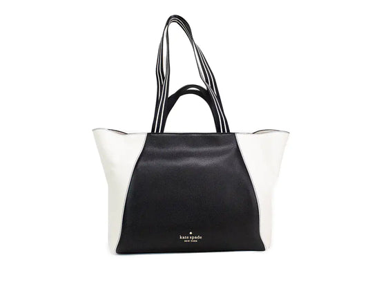 Kate Spade Rosie Large Black Colorblock Leather Slouchy Tote