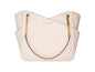 Michael Kors Jet Set Large Powder Blush X Cross Chain Shoulder Tote Handbag