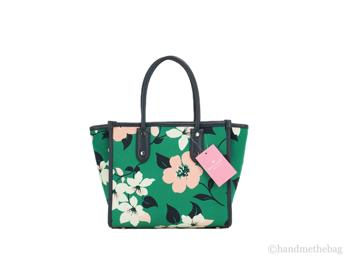 Kate Spade Ella Lily Blooms Floral Small Canvas Crossbody Tote