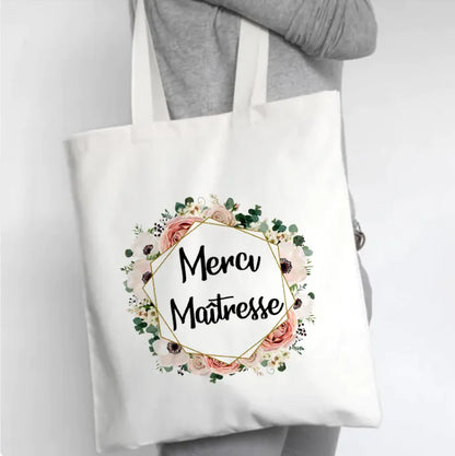 Fleur Canvas Tote Bag