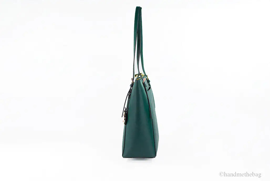 Michael Kors Voyager Large Racing Green Leather East West Tote