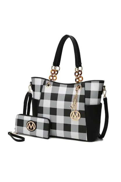 Checker Tote Bag