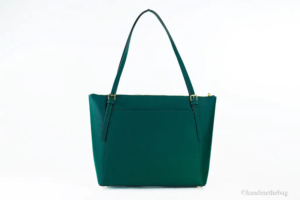 Michael Kors Voyager Large Racing Green Leather East West Tote