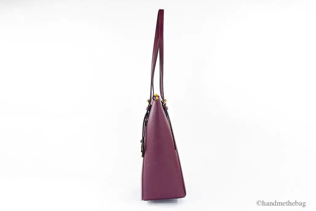 Michael Kors Voyager Large Merlot Leather East West Tote