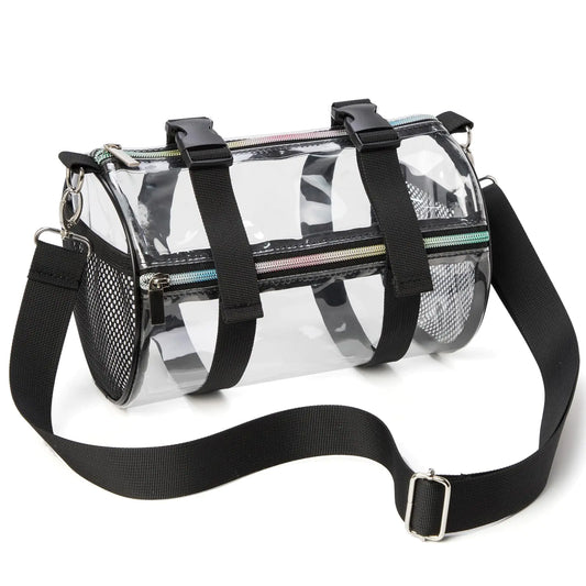 Clear Crossbody Purse Bag - Stadium Approved Concerts Bag Bucket Clear Bag 12"×12"×6"