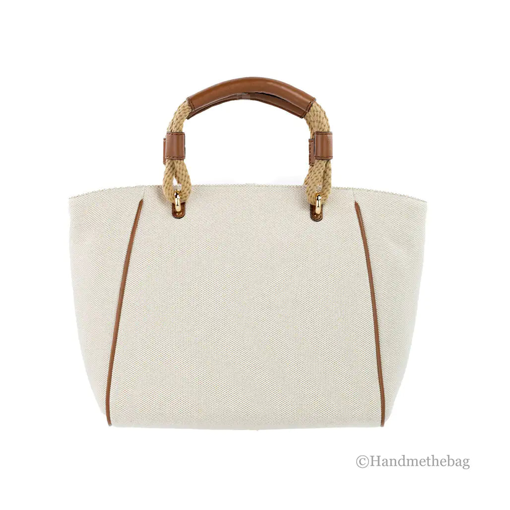 Michael Kors Talia Small Natural Canvas Grab Bag Tote