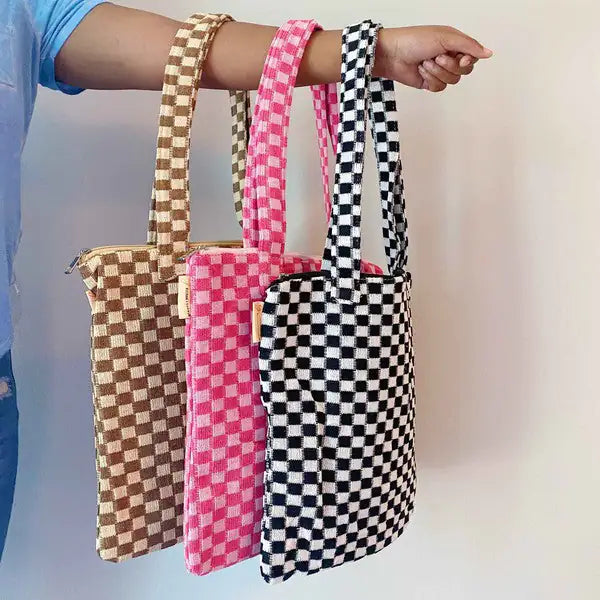 Checkered Tote Bag