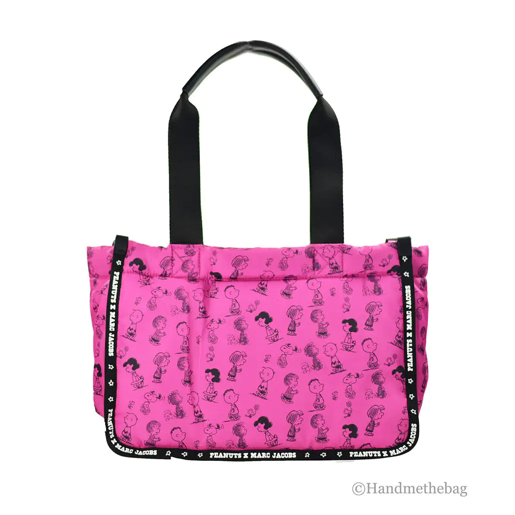 Marc Jacobs X Peanuts Medium Fuschia Nylon Tote