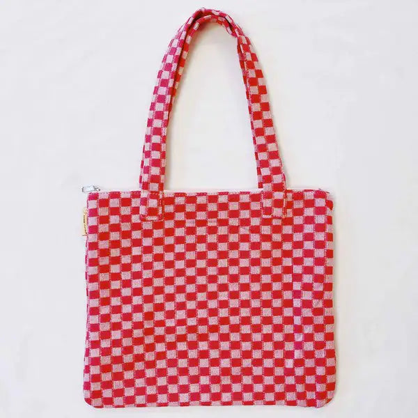 Checkered Tote Bag