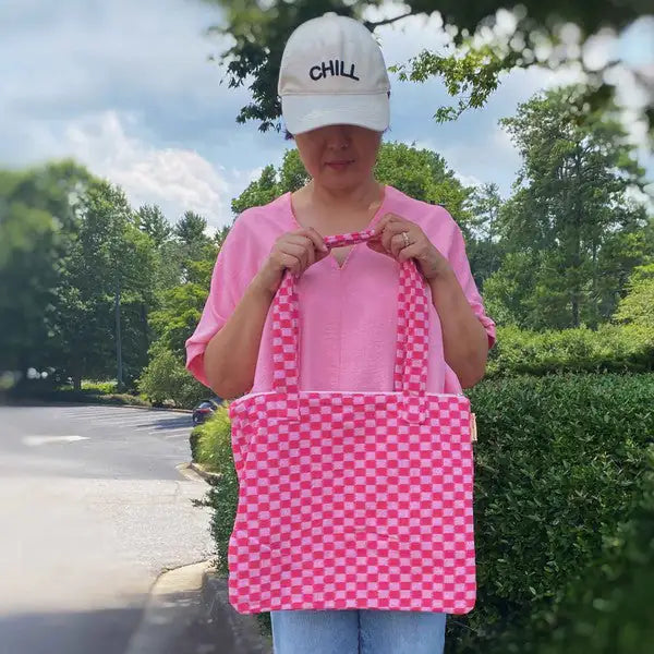 Checkered Tote Bag