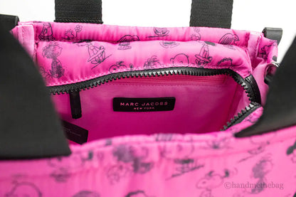 Marc Jacobs X Peanuts Mini Fuchsia Puffy Nylon Tote