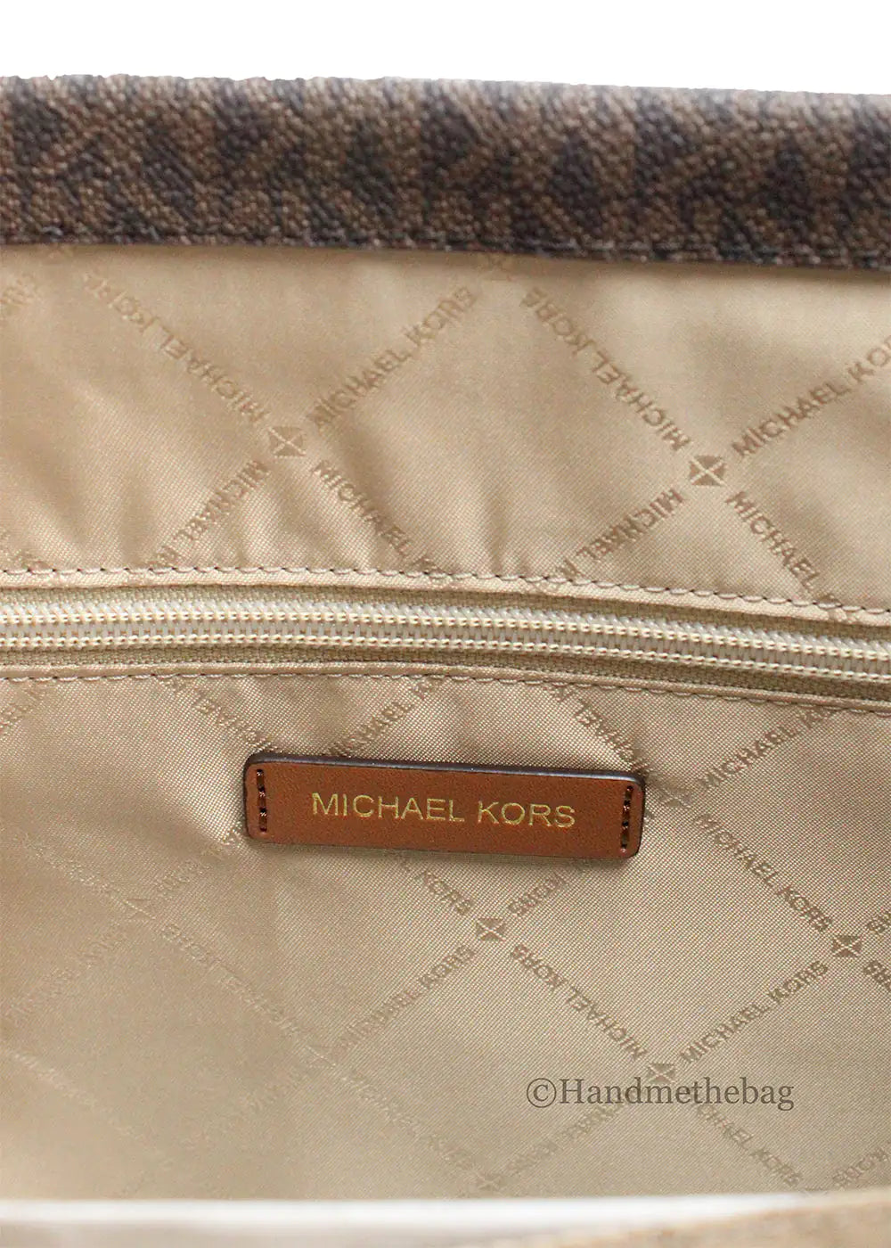 Michael Kors Mirella Medium Brown PVC North South Tote