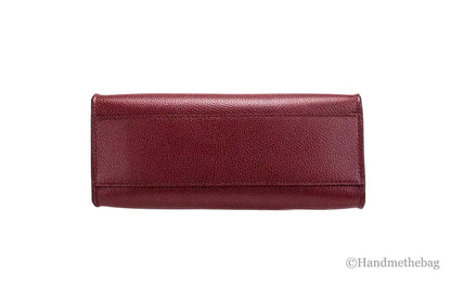 Marc Jacobs Mini Grind Pomegranate Pebbled Leather Crossbody Tote