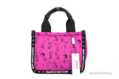 Marc Jacobs X Peanuts Mini Fuchsia Puffy Nylon Tote