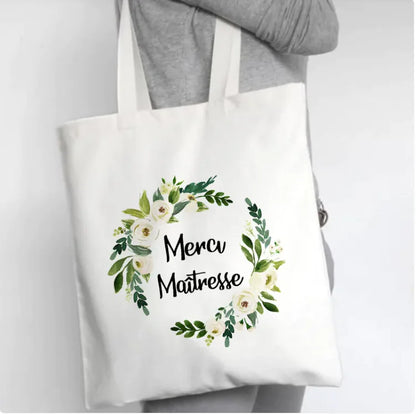 Fleur Canvas Tote Bag