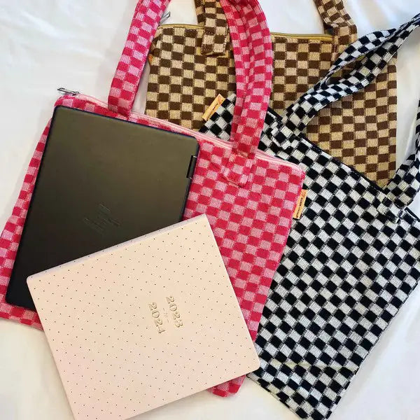 Checkered Tote Bag