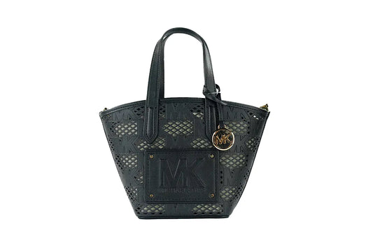 Michael Kors Kimber Small Black Vegan 2-in-1 Zip Tote