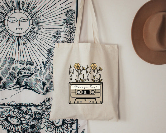 Vintage Soul, Cassette Tote Bag