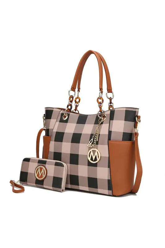 Checker Tote Bag