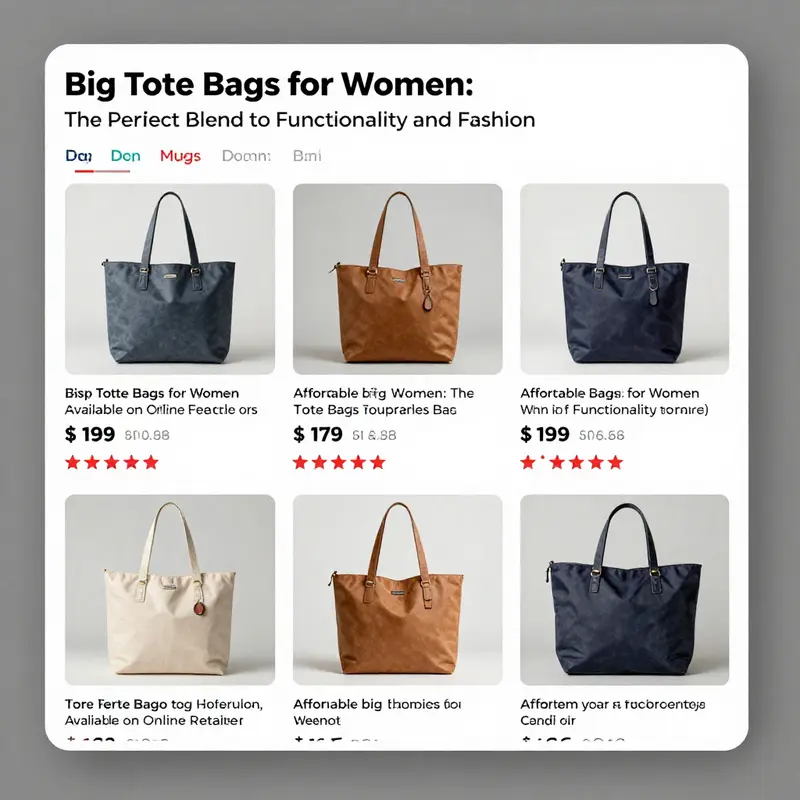 A chronological visual representation of how big tote bags for women evolved from utility carriers to fashion statements.